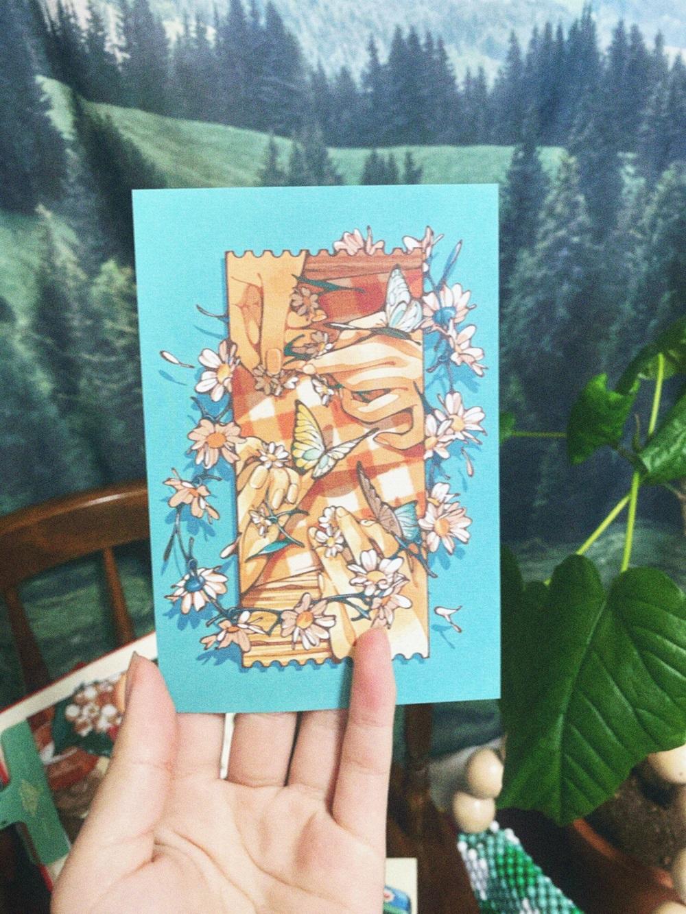 【IP】日菜乃 ポストカード4＿花冠の作り方