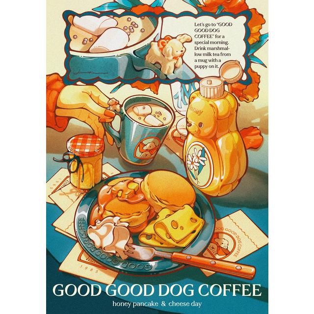 【IP】日菜乃 ポストカード10＿GOOD GOOD DOG COFFEE