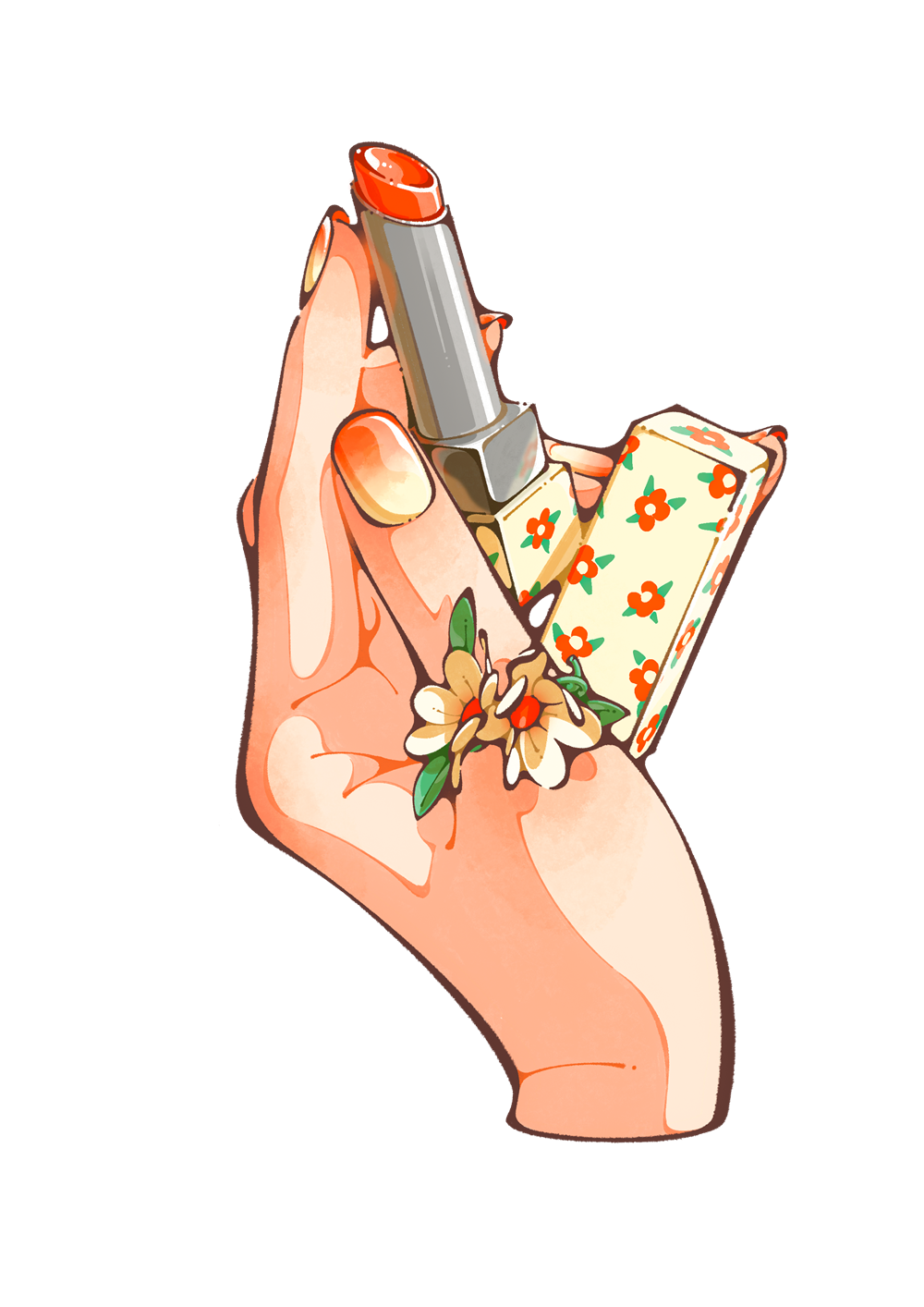 【IP】日菜乃 ステッカーセット5_orange×green