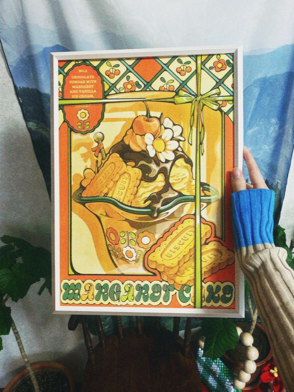IP】日菜乃 リソグラフポスター5＿マーガレットケーキNO.3 -の商品詳細