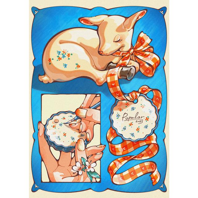 IP】日菜乃 リソグラフポスター14＿小ヤギのうたた寝 -の商品詳細 | 蔦