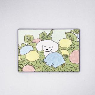 Murakami.Flowersトレカスリーブ 「笑顔の女の子」ドット