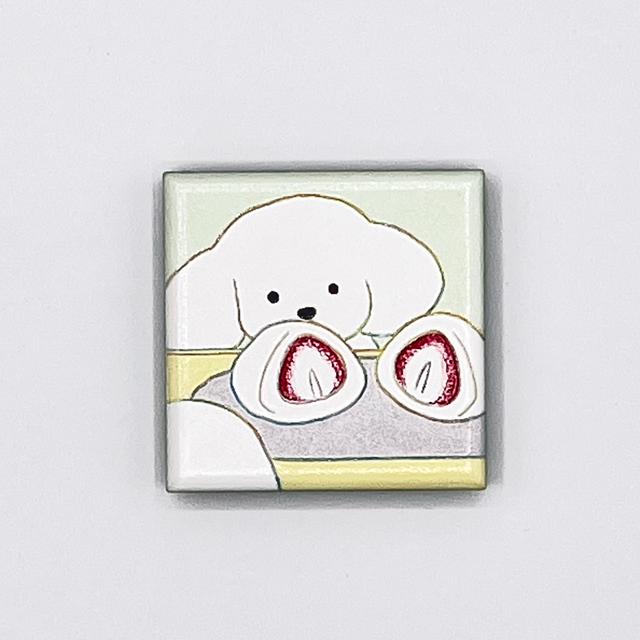 【IP】てらおかなつみ マグネット いちご大福と犬