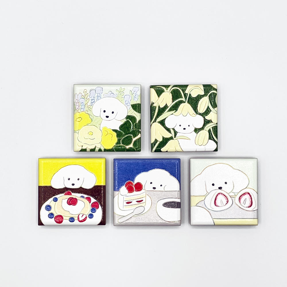 【IP】てらおかなつみ マグネット ホットケーキと犬