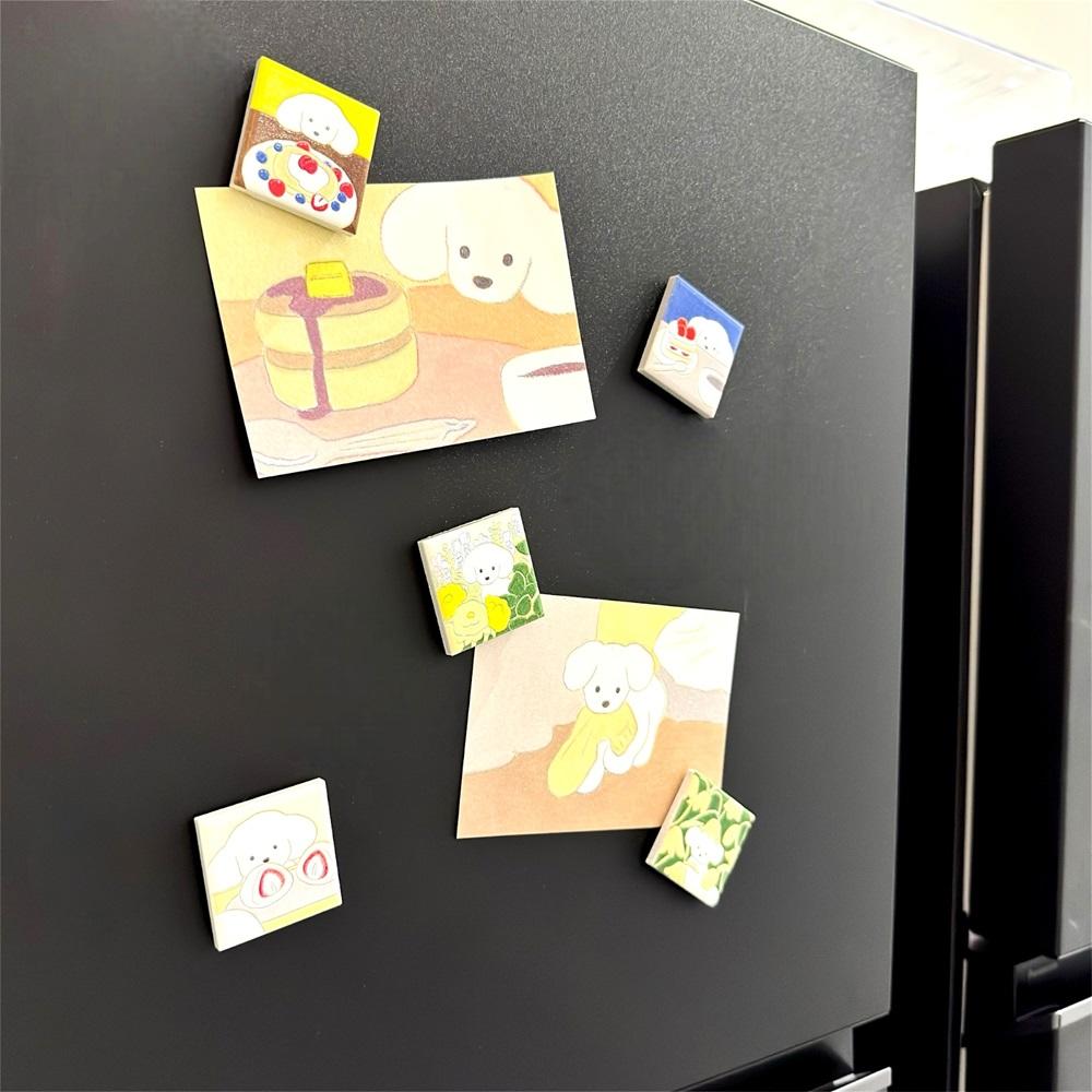 【IP】てらおかなつみ マグネット ケーキと犬