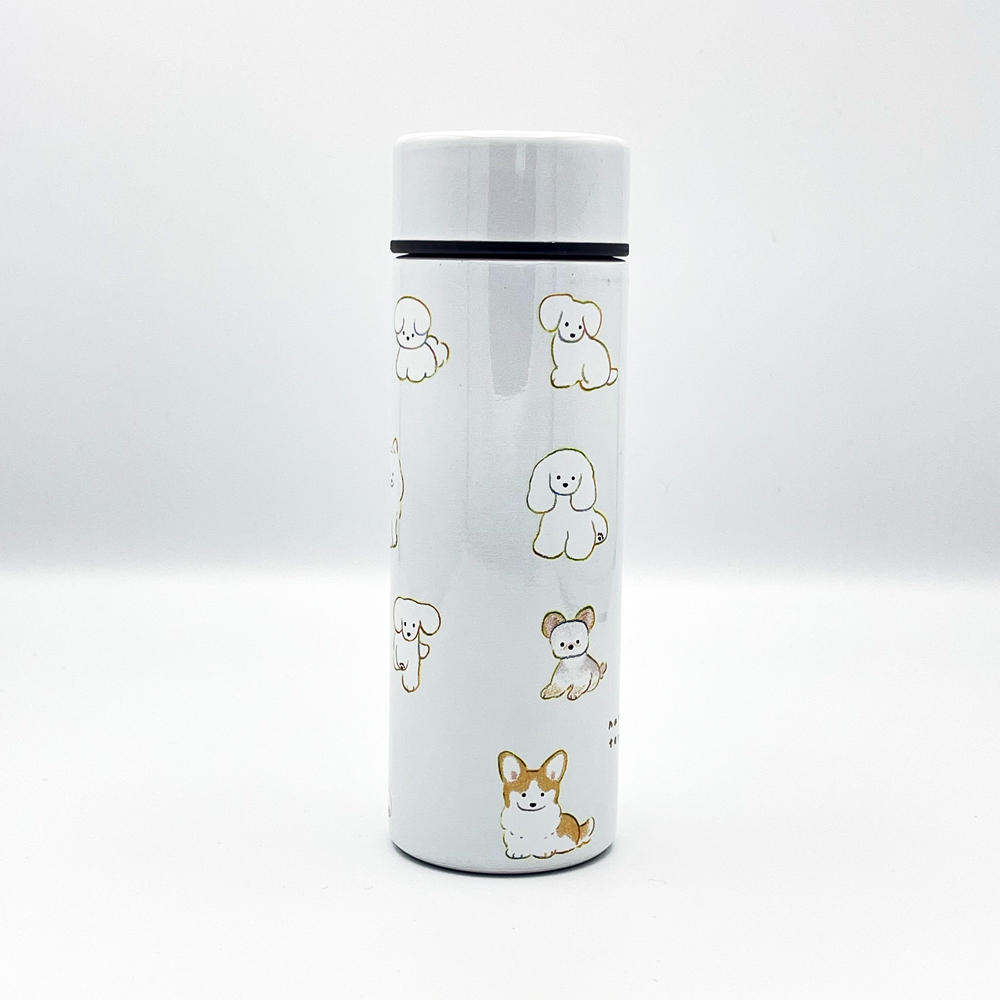 【IP】てらおかなつみ ステンレスボトル たくさんの犬