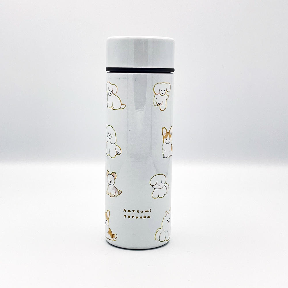【IP】てらおかなつみ ステンレスボトル たくさんの犬