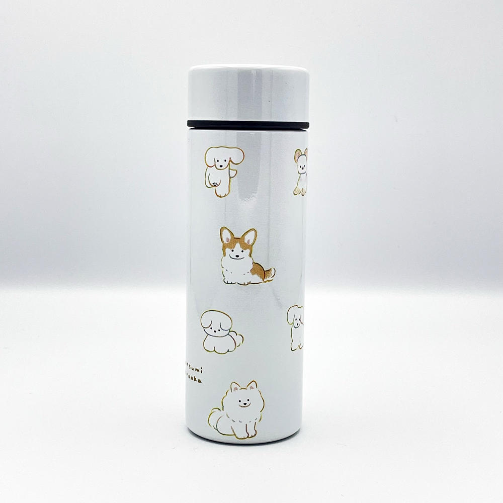 【IP】てらおかなつみ ステンレスボトル たくさんの犬