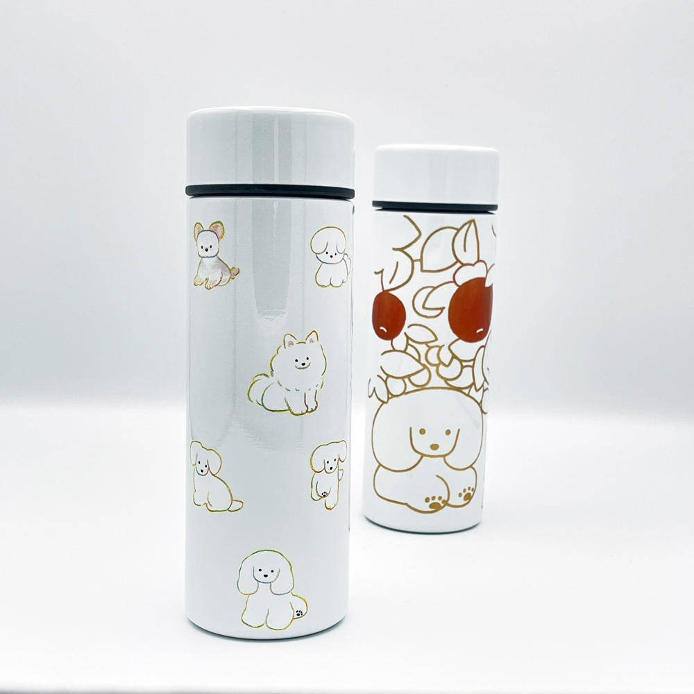 【IP】てらおかなつみ ステンレスボトル たくさんの犬