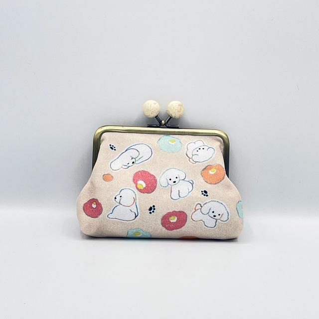 【IP】てらおかなつみ がま口ポーチ たくさんの子犬