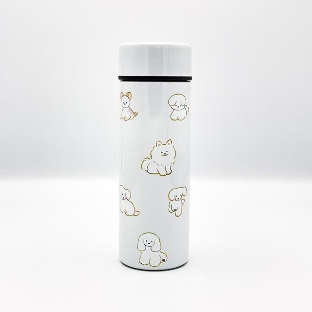 【IP】てらおかなつみ ステンレスボトル たくさんの犬