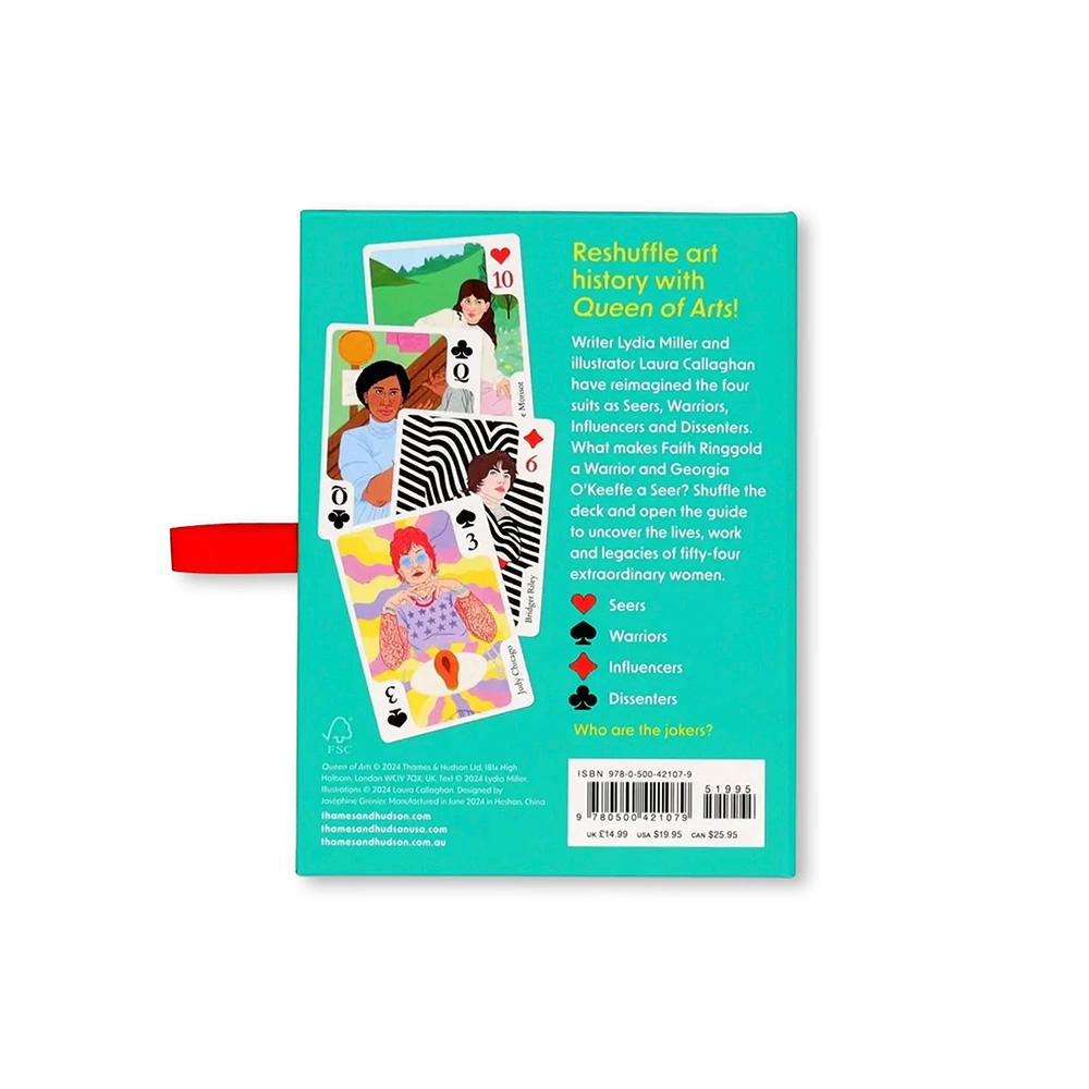 QUEEN OF ARTS: WOMEN ARTISTS BOOK AND PLAYING CARDS 解説冊子