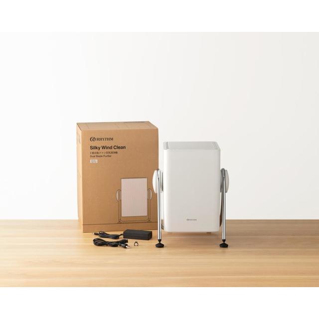【数量限定特典付】RHYTHM（リズム）Silky Wind Clean 空気清浄機 ライトグレー