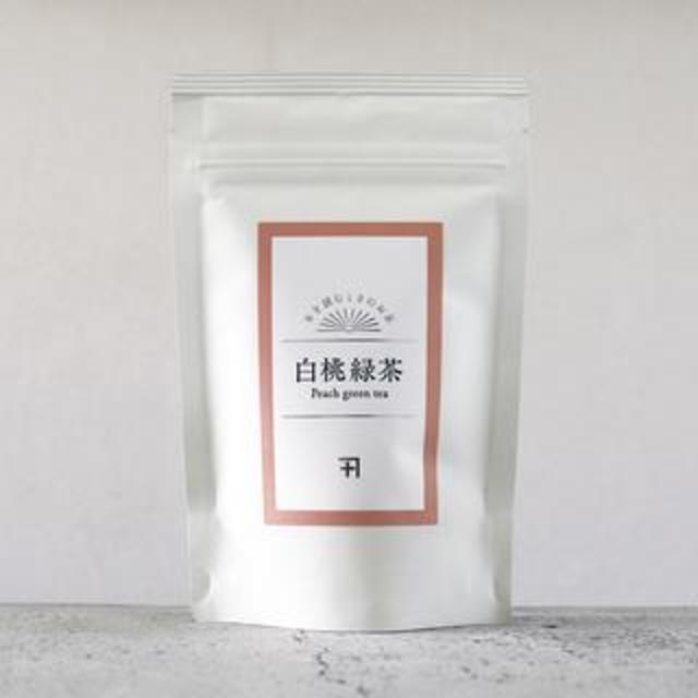 蔦屋書店限定カネジュウ　袋　白桃緑茶