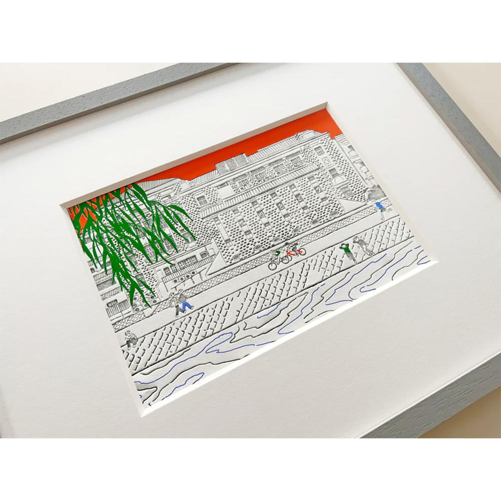 【Ciaolink】額装付きプリント作品 Kyoto Kamogawa