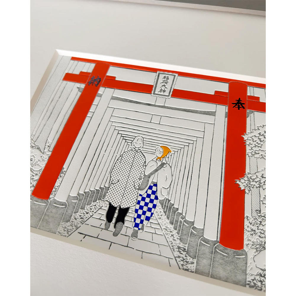 【Ciaolink】額装付きプリント作品 Kyoto Fushimi Inari