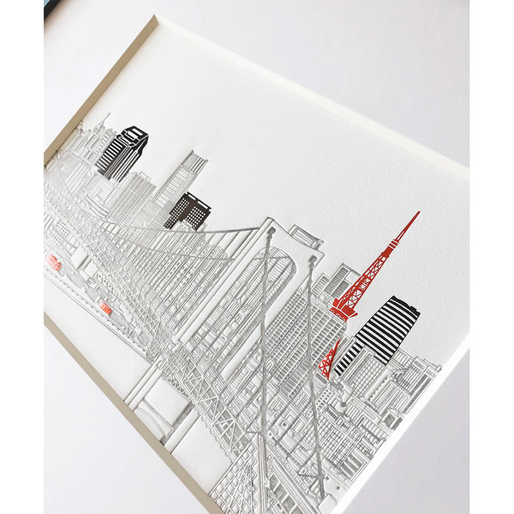 【Ciaolink】額装付きプリント作品 Odaiba Rainbow Bridge