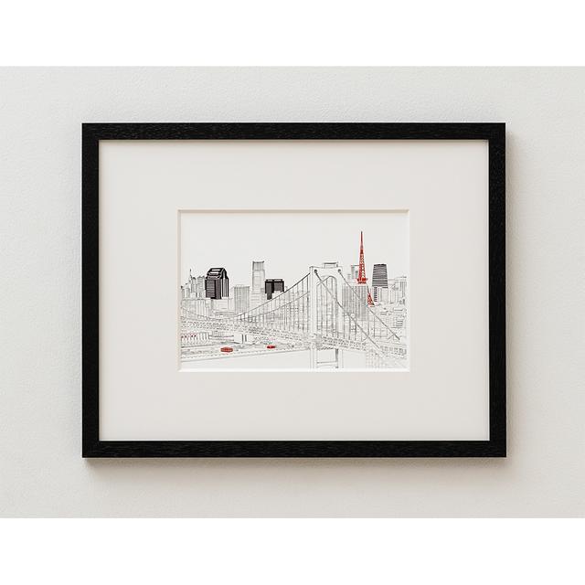 【Ciaolink】額装付きプリント作品 Odaiba Rainbow Bridge