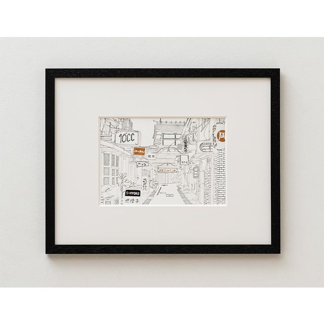 絵画　スマイルメーカー　額縁付き　原画 犀川 （水彩原画・額縁付） 絵画 Curious Atelier 通販 19336798