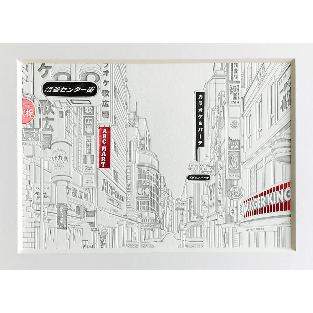 【Ciaolink】額装付きプリント作品 Shibuya Center gai