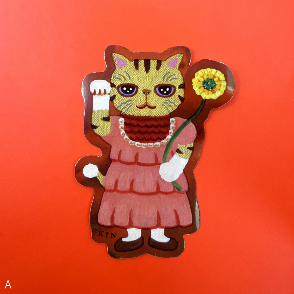 【とやちかこ】まねきまねこステッカー