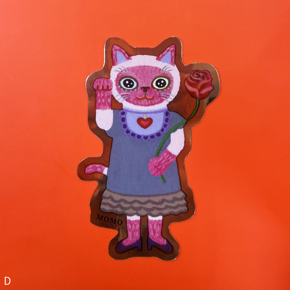 【とやちかこ】まねきまねこステッカー