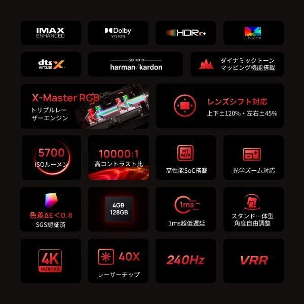 【期間限定特別価格：11％OFF】※ご予約受付中：11月下旬以降お届け※XGIMI(エクスジミー) HORIZON 20 Max  （ホライズン 20 マックス） プロジェクター