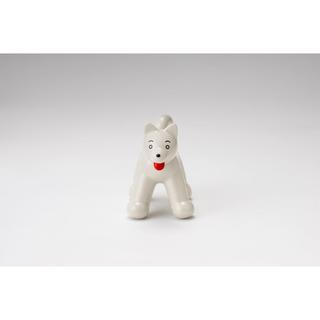 【unpis】 瀬戸焼置物「DOG B」(ウォームグレー)