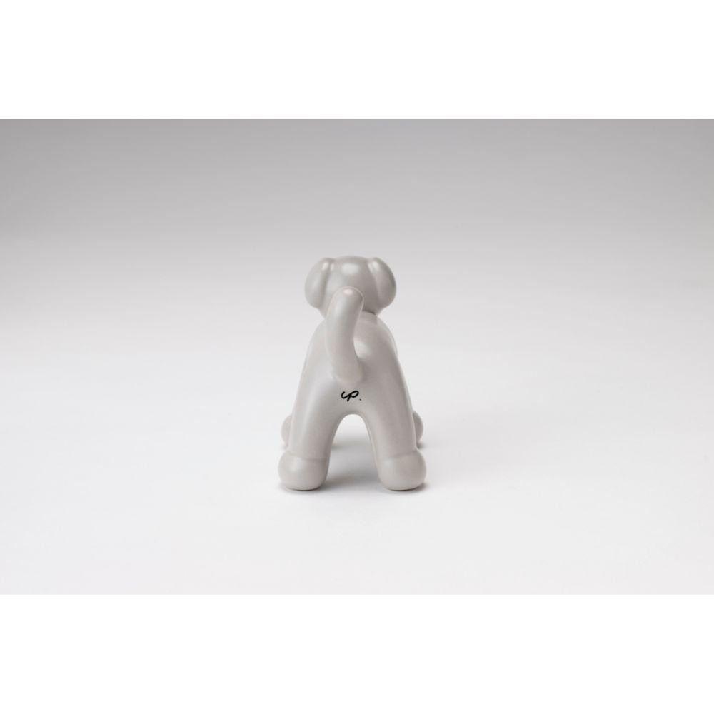 【unpis】 瀬戸焼置物「DOG A」(クールグレー)