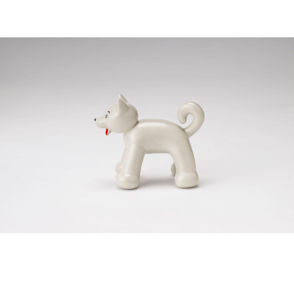 【unpis】 瀬戸焼置物「DOG B」(ウォームグレー)