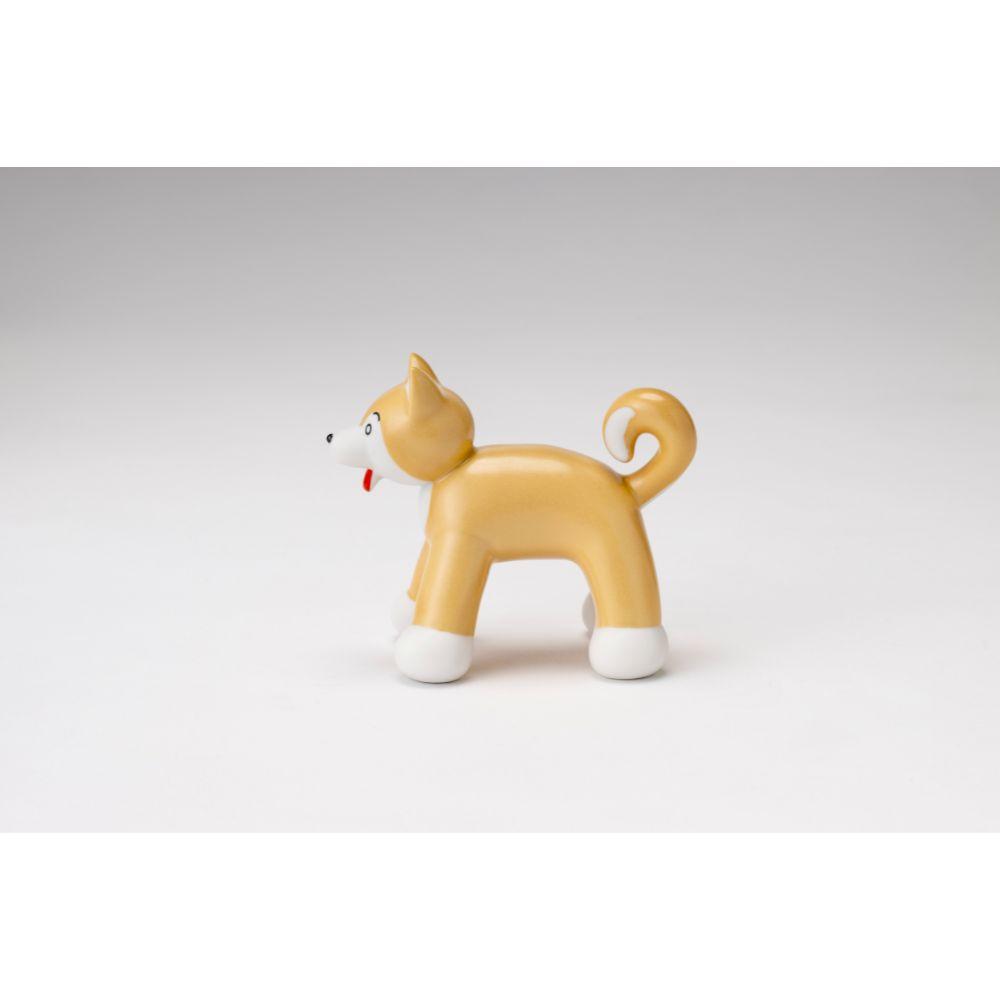 【unpis】 瀬戸焼置物「DOG B」(茶柴)