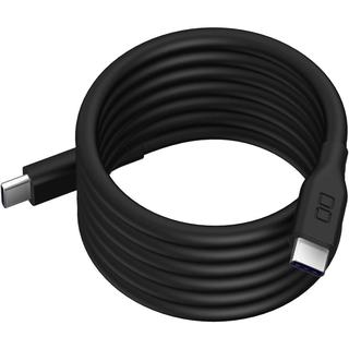 CIO スパイラルシリコンケーブル CtoC 1m（ USB Type-Cケーブル）