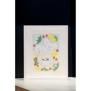 【12月中旬頃配送】てらおかなつみ　額装原画4