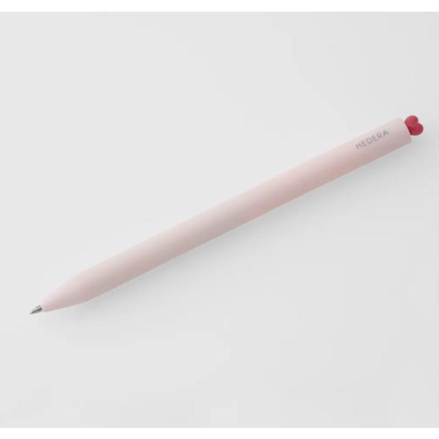 HEDERA ヘデラ ゲルインクボールペン　ポップハート  ピンク