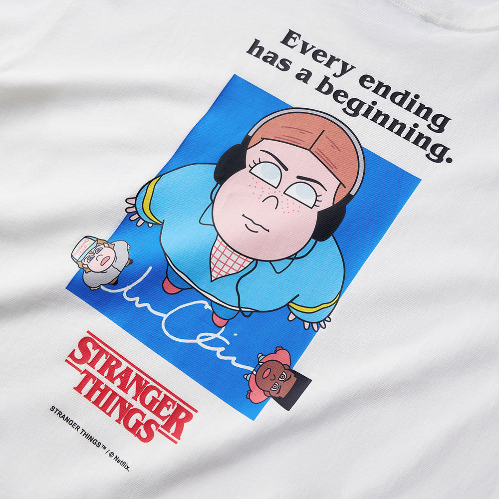 マックス Dear Billy（ディア　ビリー)ロングTシャツ ホワイト　Stranger Things（ストレンジャー・シングス）×Jun Oson×FILTER017® Culture Supply™