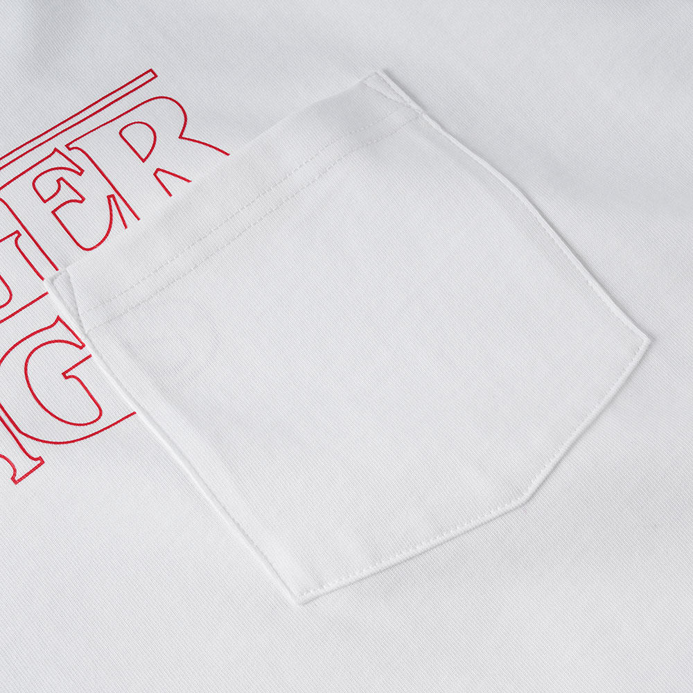 ストレンジャー・シングス ロゴ ロングTシャツ アイボリー　Stranger Things（ストレンジャー・シングス）×Jun Oson×FILTER017® Culture Supply™