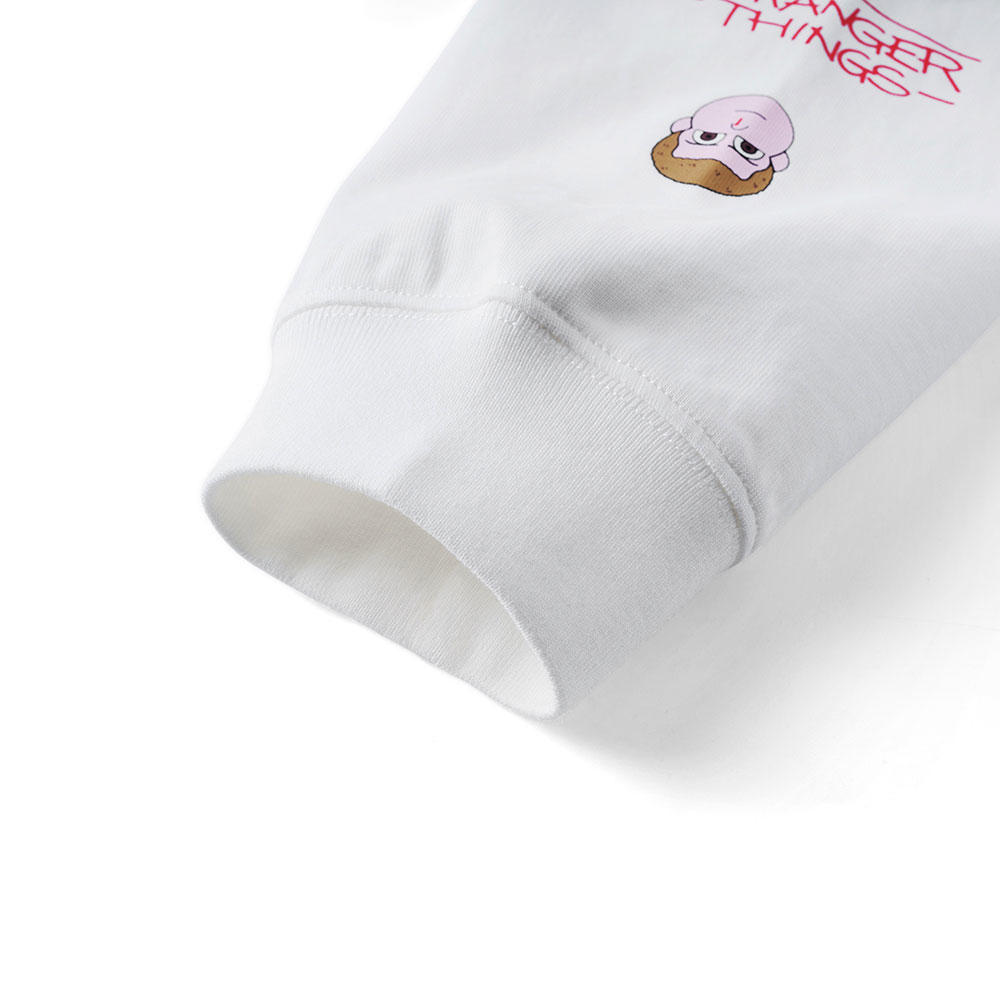 ストレンジャー・シングス ロゴ ロングTシャツ アイボリー　Stranger Things（ストレンジャー・シングス）×Jun Oson×FILTER017® Culture Supply™