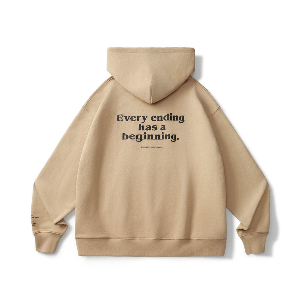 Eleven（イレブン）パーカー  スノーホワイト／ベージュ　Stranger Things（ストレンジャー・シングス）×Jun Oson×FILTER017® Culture Supply™