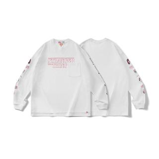 ストレンジャー・シングス ロゴ ロングTシャツ アイボリー　Stranger Things（ストレンジャー・シングス）×Jun Oson×FILTER017® Culture Supply™