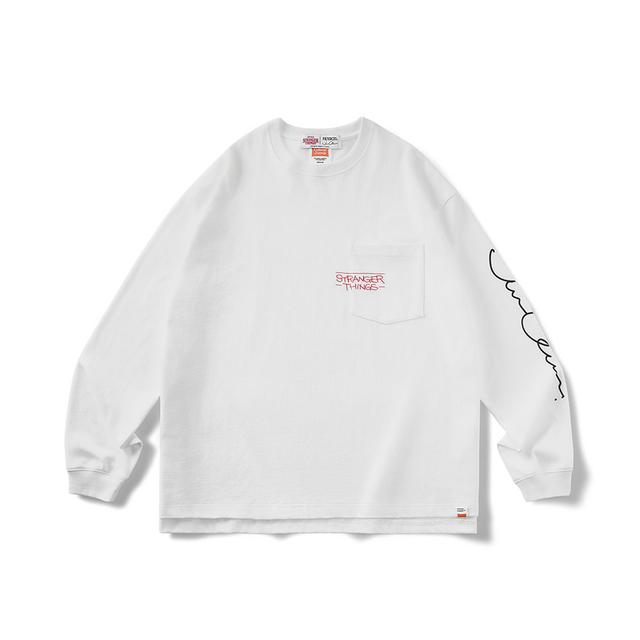 Eleven(イレブン)ロングTシャツ ホワイト Stranger Things