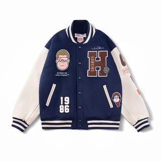 ホーキンススタジャン ダークブルー　Stranger Things（ストレンジャー・シングス）×Jun Oson×FILTER017® Culture Supply™