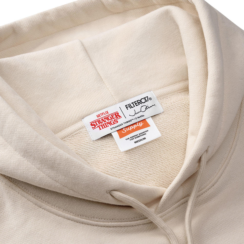 主人公4人パーカー バタークリーム　Stranger Things（ストレンジャー・シングス）×Jun Oson×FILTER017® Culture Supply™