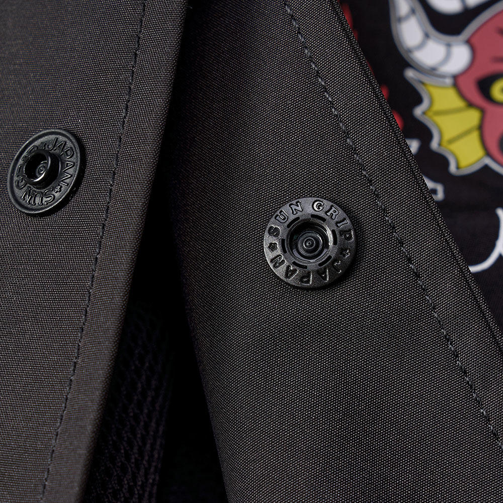 ファイアクラブコーチジャケット ブラック　Stranger Things（ストレンジャー・シングス）×Jun Oson×FILTER017® Culture Supply™