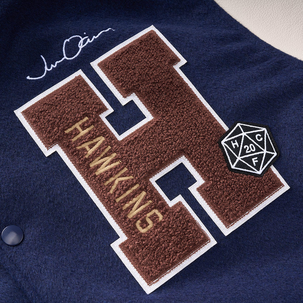 ホーキンススタジャン ダークブルー　Stranger Things（ストレンジャー・シングス）×Jun Oson×FILTER017® Culture Supply™