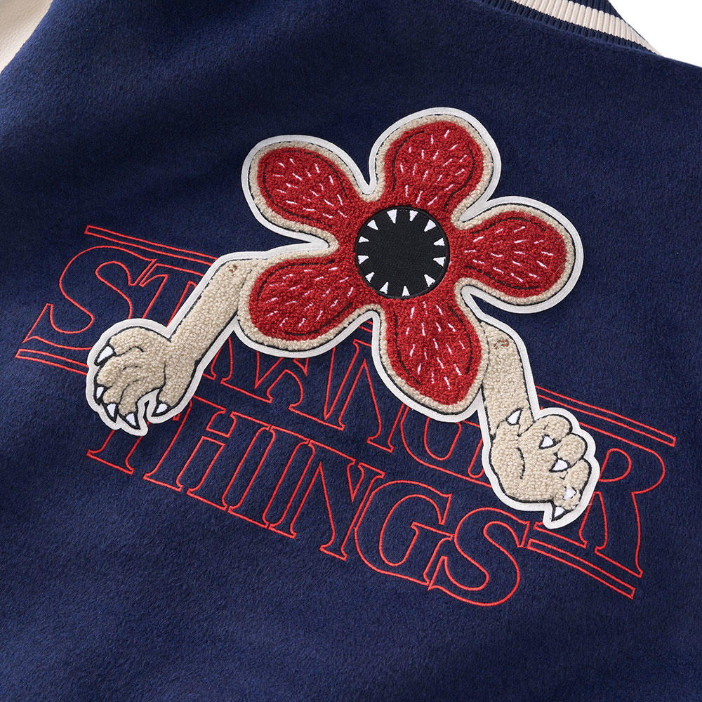 ホーキンススタジャン ダークブルー　Stranger Things（ストレンジャー・シングス）×Jun Oson×FILTER017® Culture Supply™