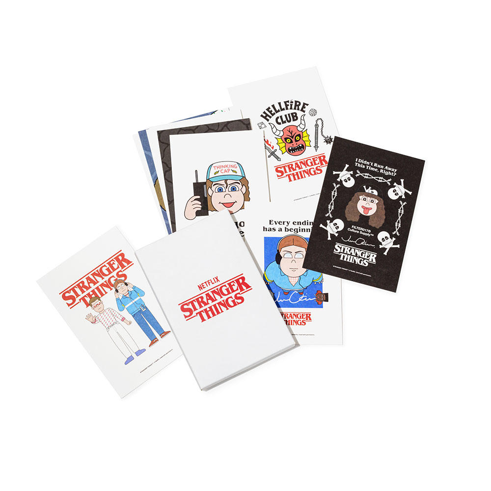 ポストカード12枚セット　Stranger Things（ストレンジャー・シングス）×Jun Oson×FILTER017® Culture Supply™