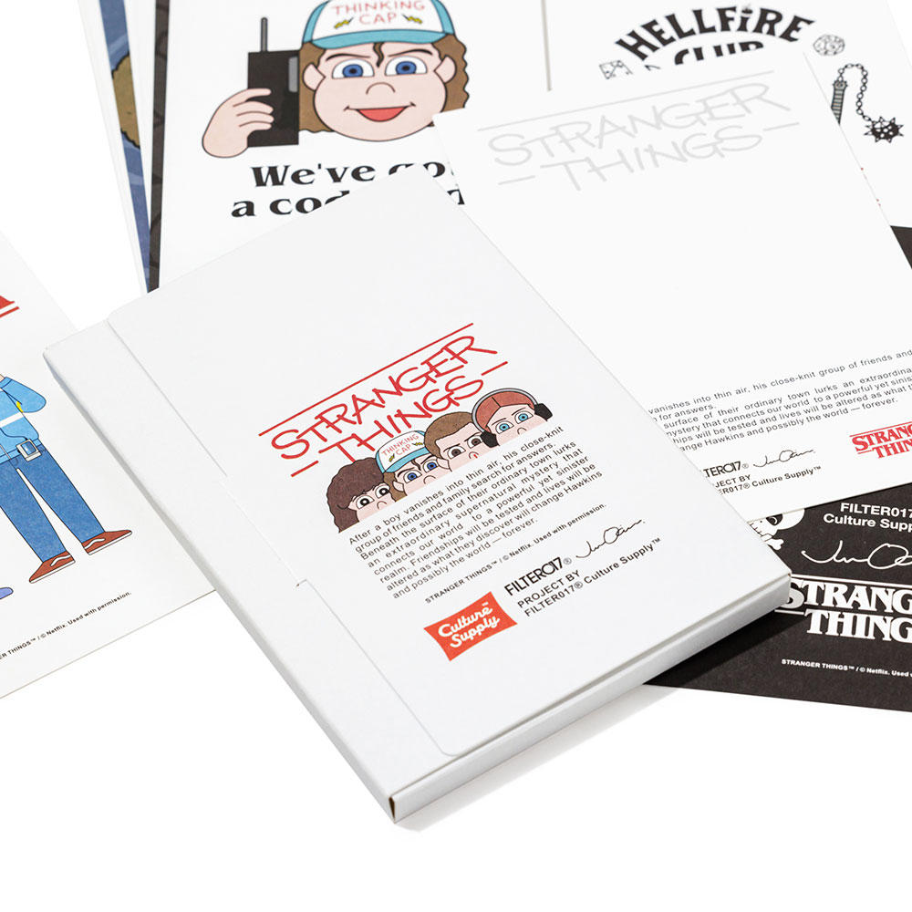 ポストカード12枚セット　Stranger Things（ストレンジャー・シングス）×Jun Oson×FILTER017® Culture Supply™