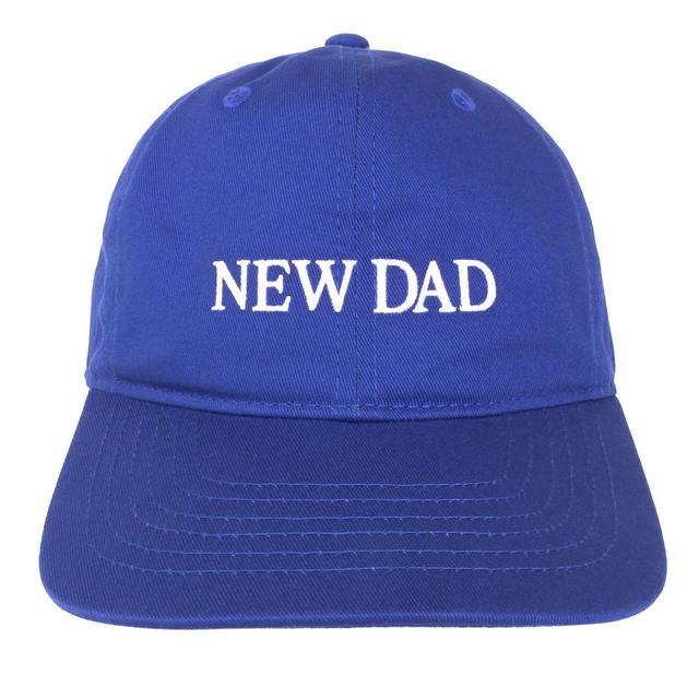 IDEA】NEW DAD HAT (ROYAL BLUE + WHITE EMBROIDERY) キャップ