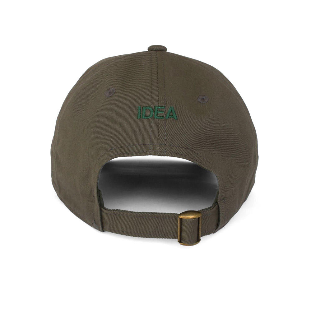 【IDEA】GARDEN CENTRE HAT (KHAKI + DARK GREEN EMBROIDERY) キャップ