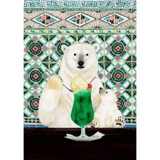 【小林マキ：原画作品】「クリームソーダ」Melon Cream Soda　※2026年1月上旬～中旬頃発送予定